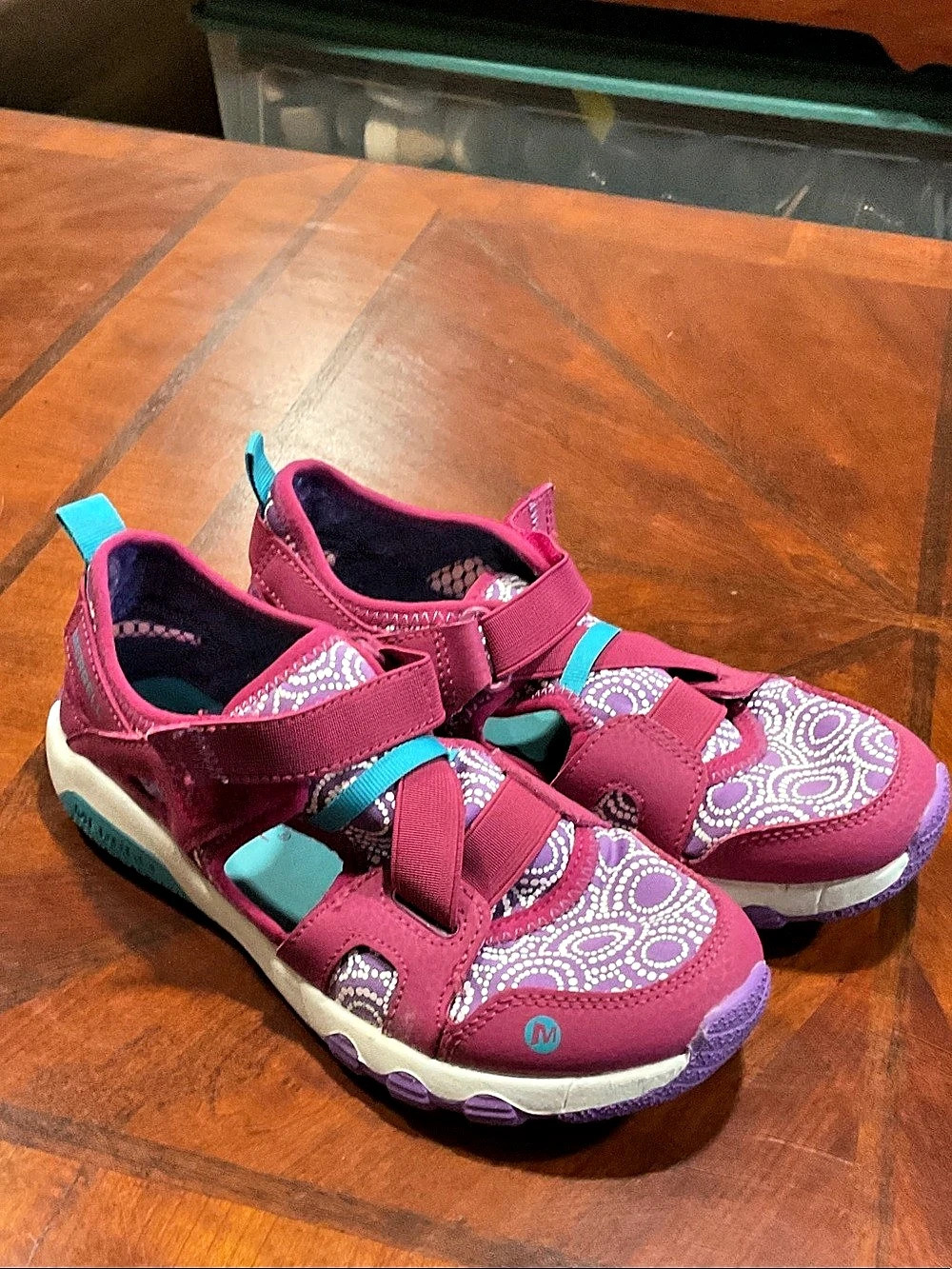 Merrell Hydro Bound Kids Sandals in Pink & Purple